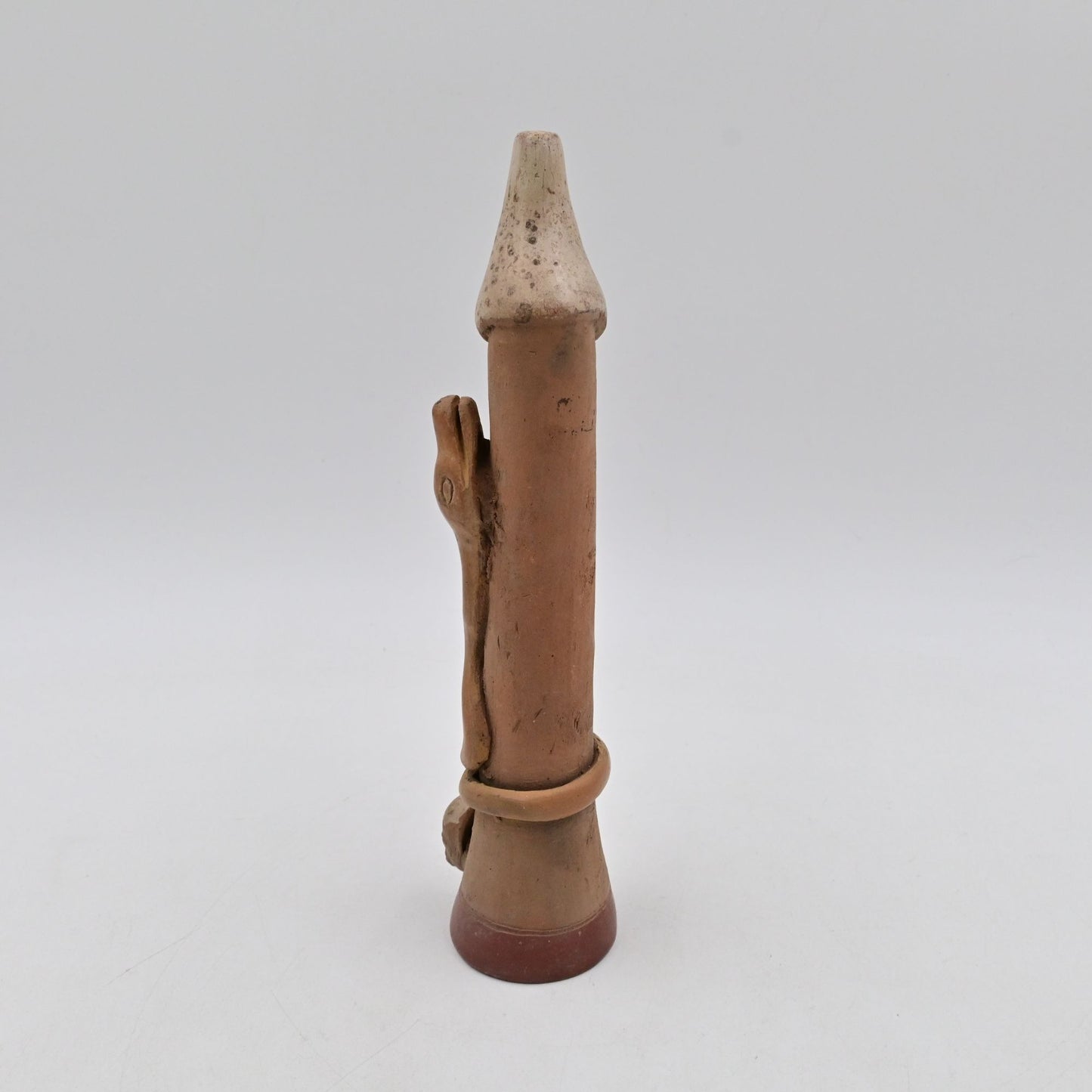 Clay Art Peruvian Folk Art Flute Handmade - Vintage