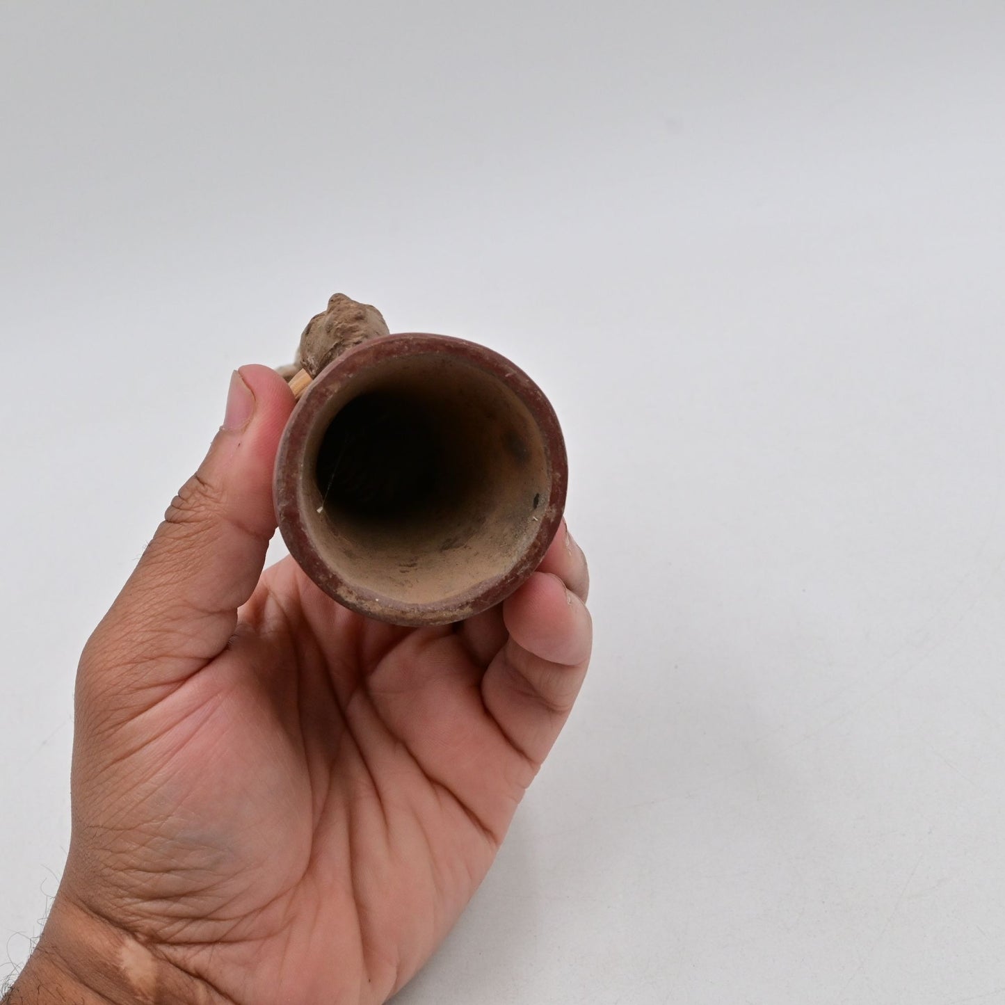 Clay Art Peruvian Folk Art Flute Handmade - Vintage