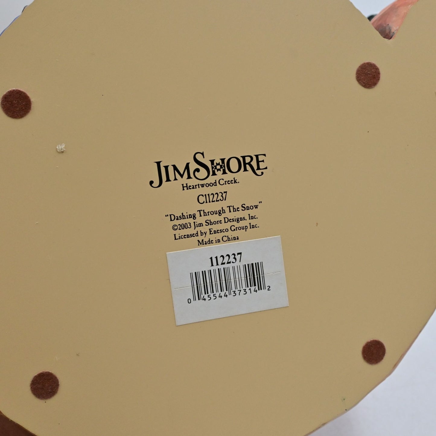 Jim Shore Dashing Through The Snow C112237 W/ Box