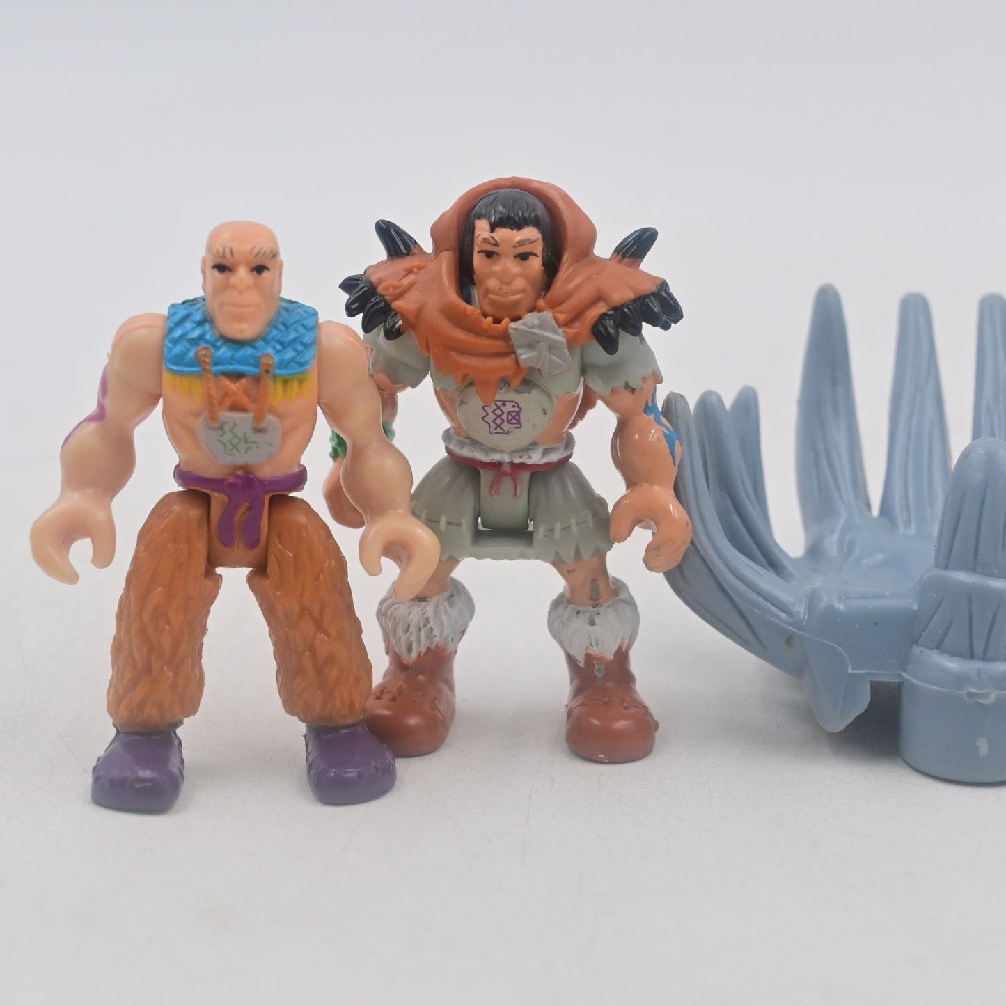Fisher Price Imaginext Cave Men Figure Bundle Of 4 W/ Chair