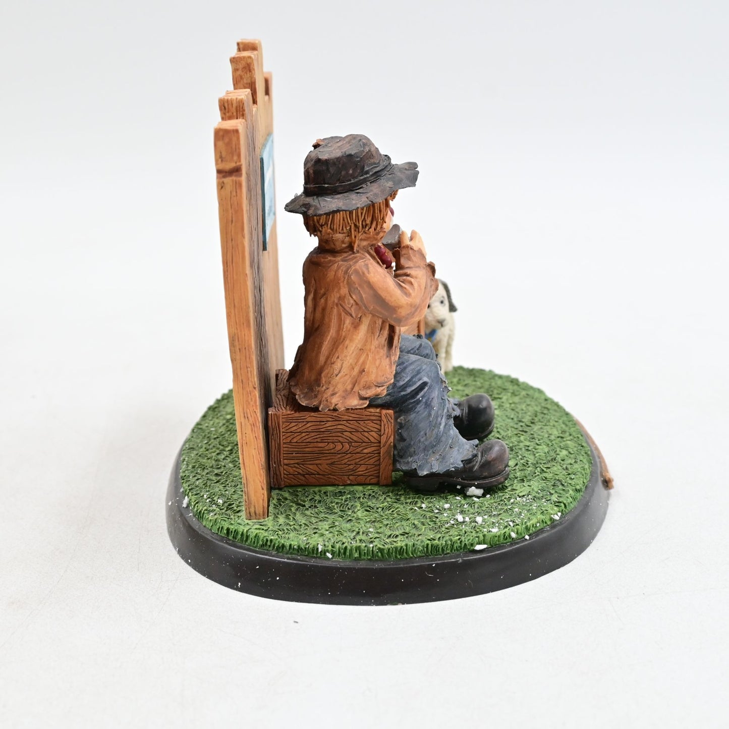Little Emmett Kelly Jr. Long Distance Vintage Figurine Signed By Artist W/ Box
