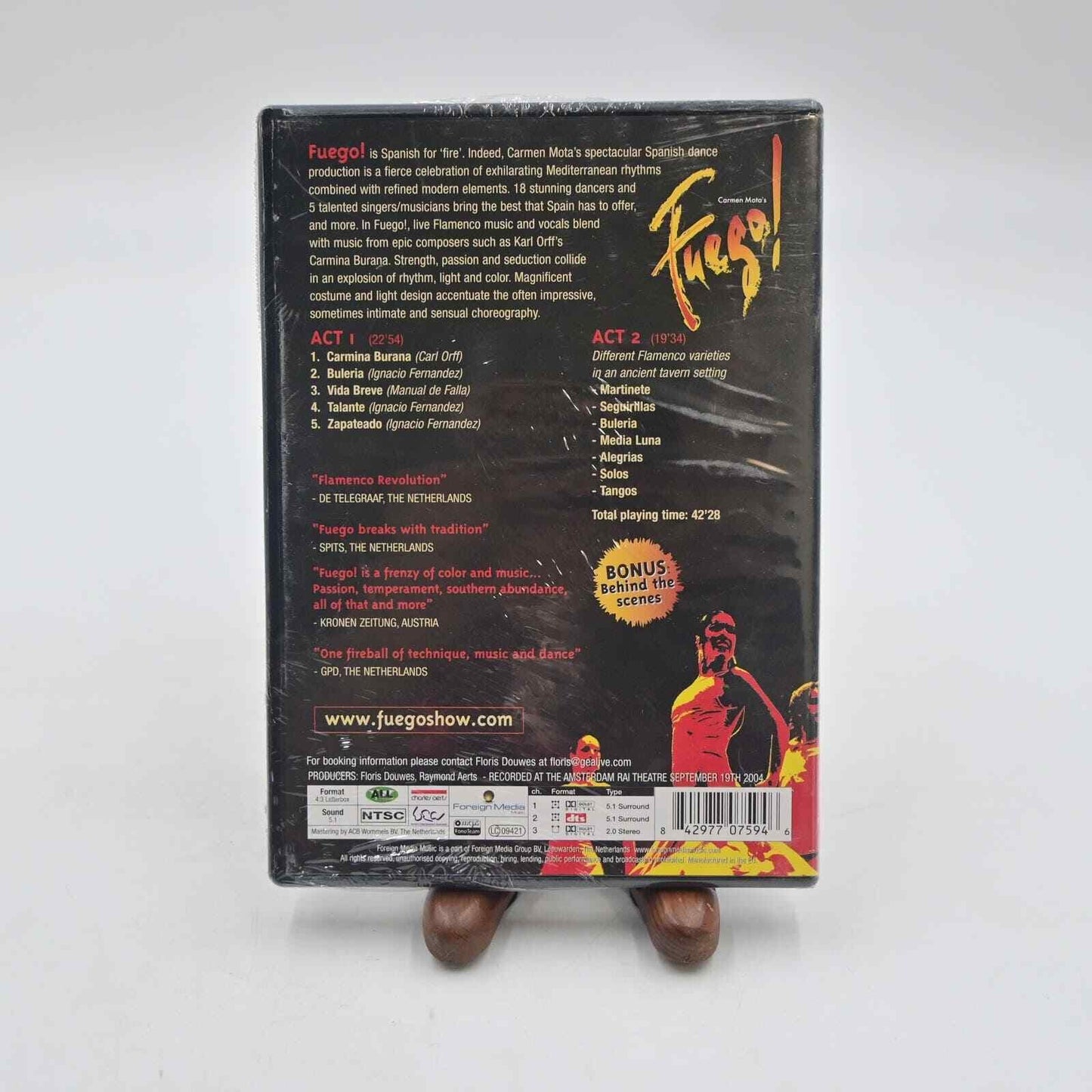 Carmen Mota's Fuego Spanish Passion DVD Sealed
