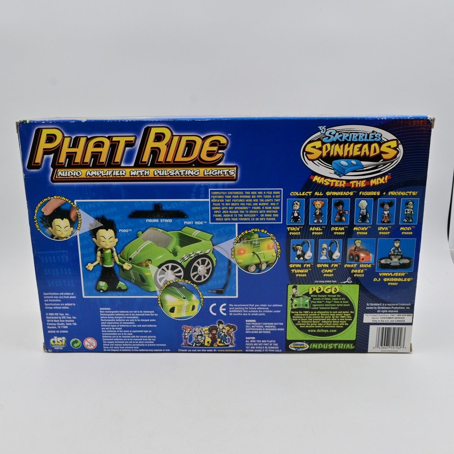 Vintage 2003 Phat Ride Dj Skribbles Spinheads Pogo