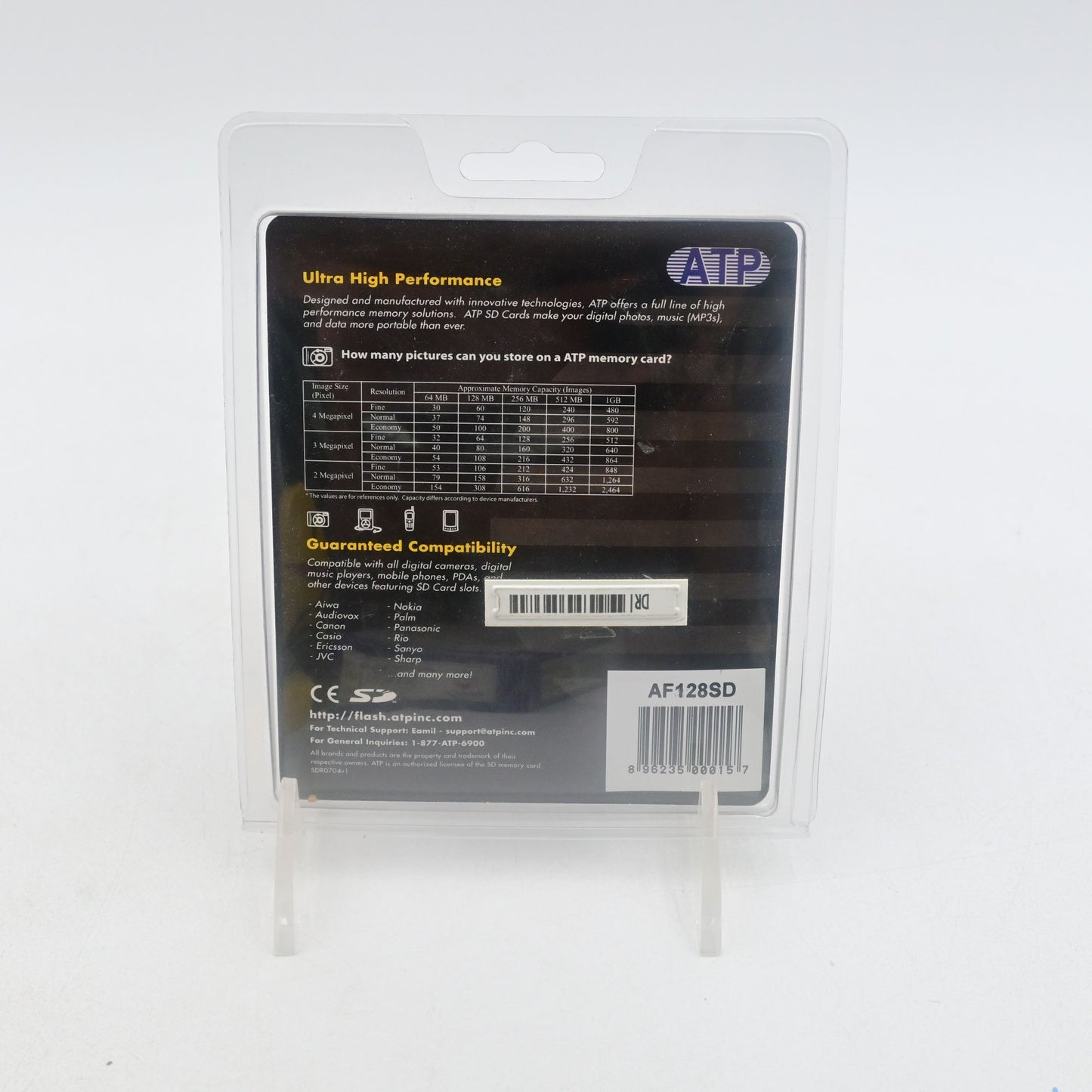 ATP ProMax Super High Speed SD 128MB Factory Sealed