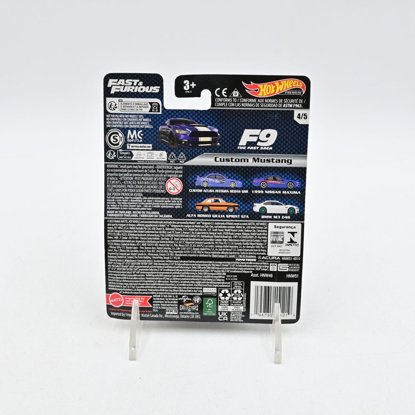 Hot Wheels Premium Fast & Furious Custom Mustang