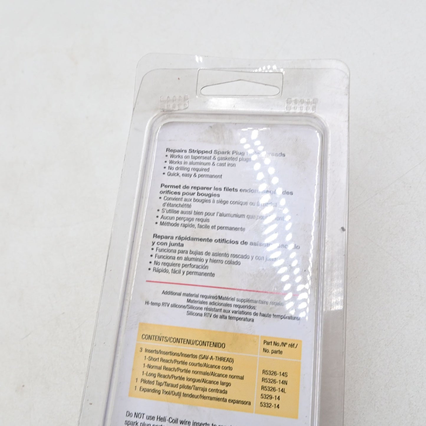 Stanley 5334-14 Sav-A-Thread Spark Plug Port Repair Kit Inserts New In Package