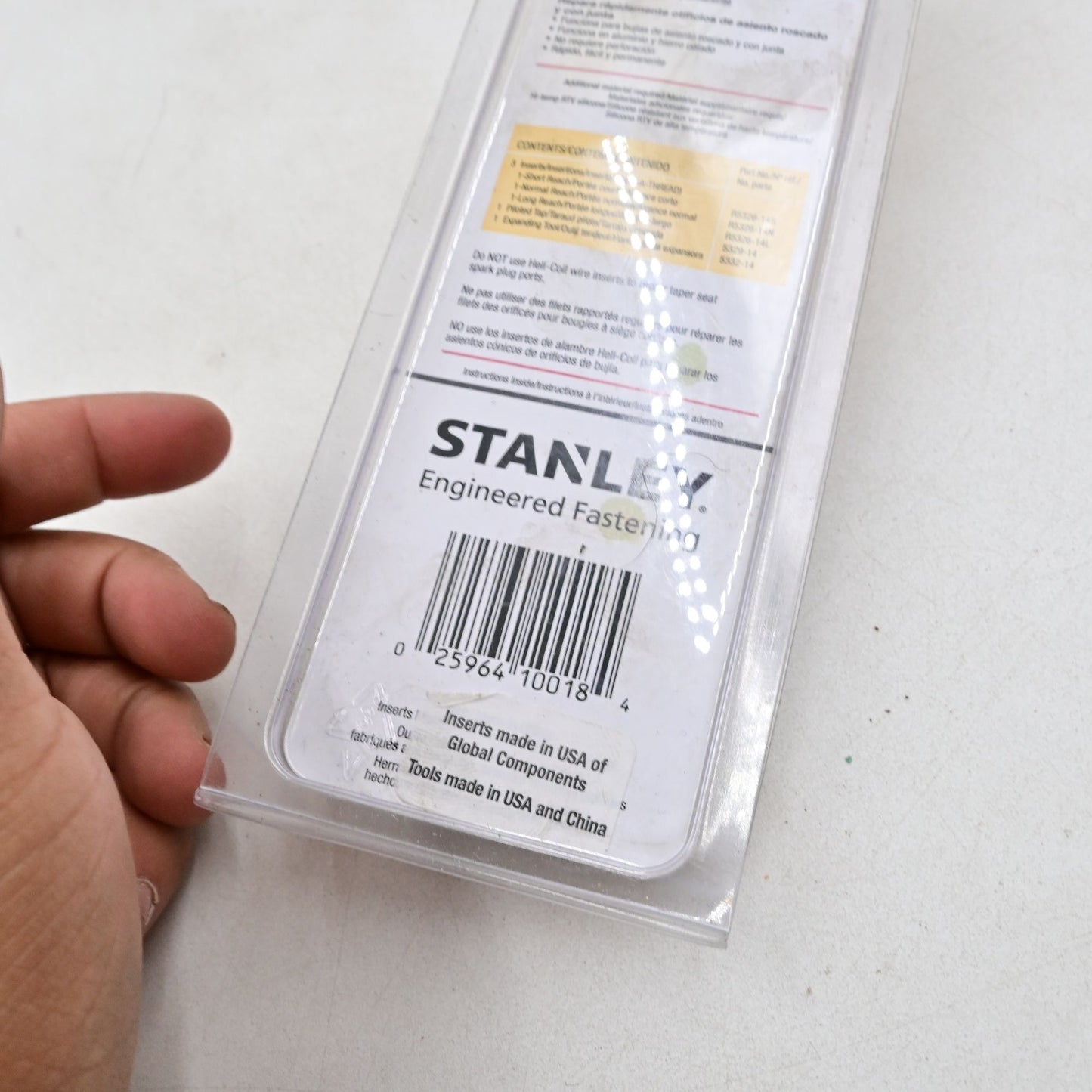 Stanley 5334-14 Sav-A-Thread Spark Plug Port Repair Kit Inserts New In Package