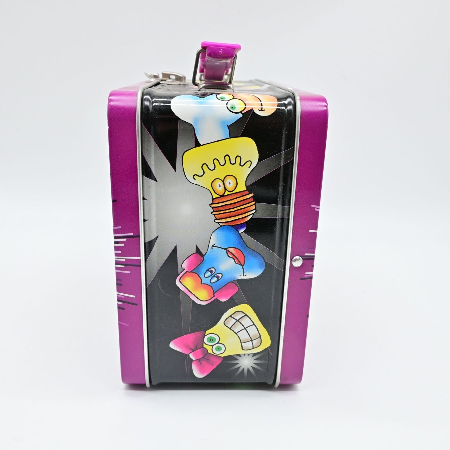 Crazy Bones Metal Tin Lunch Box Play The Craze Purple & Black
