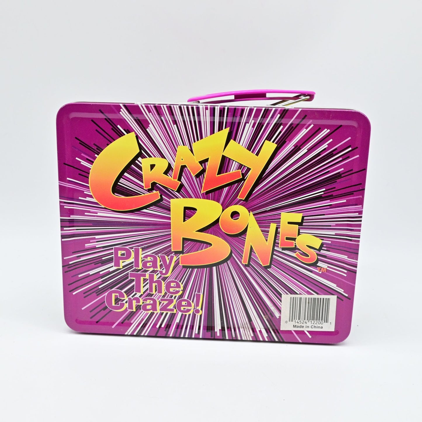Crazy Bones Metal Tin Lunch Box Play The Craze Purple & Black