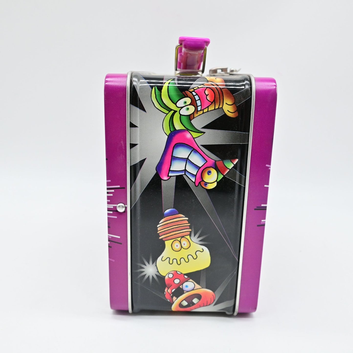 Crazy Bones Metal Tin Lunch Box Play The Craze Purple & Black