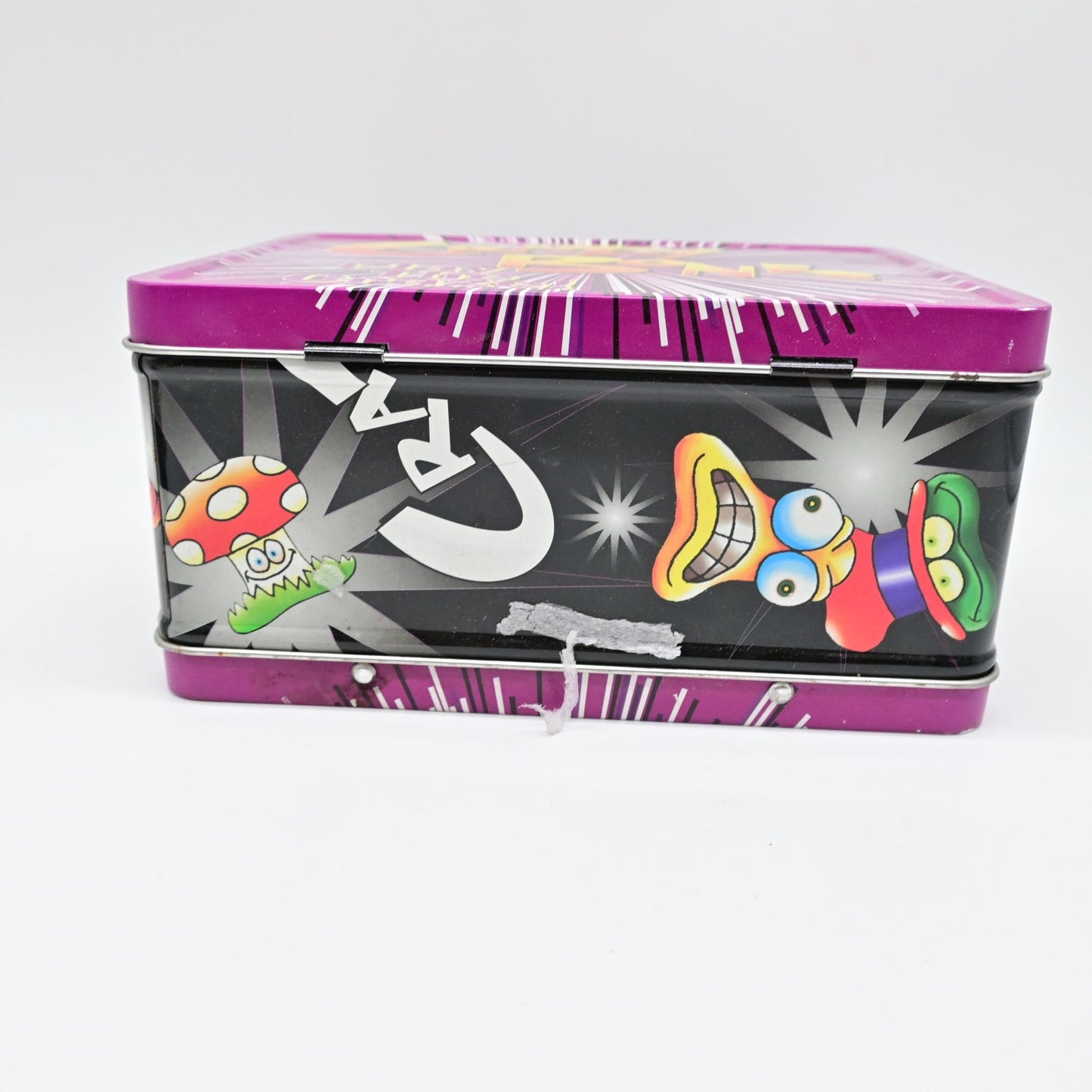 Crazy Bones Metal Tin Lunch Box Play The Craze Purple & Black