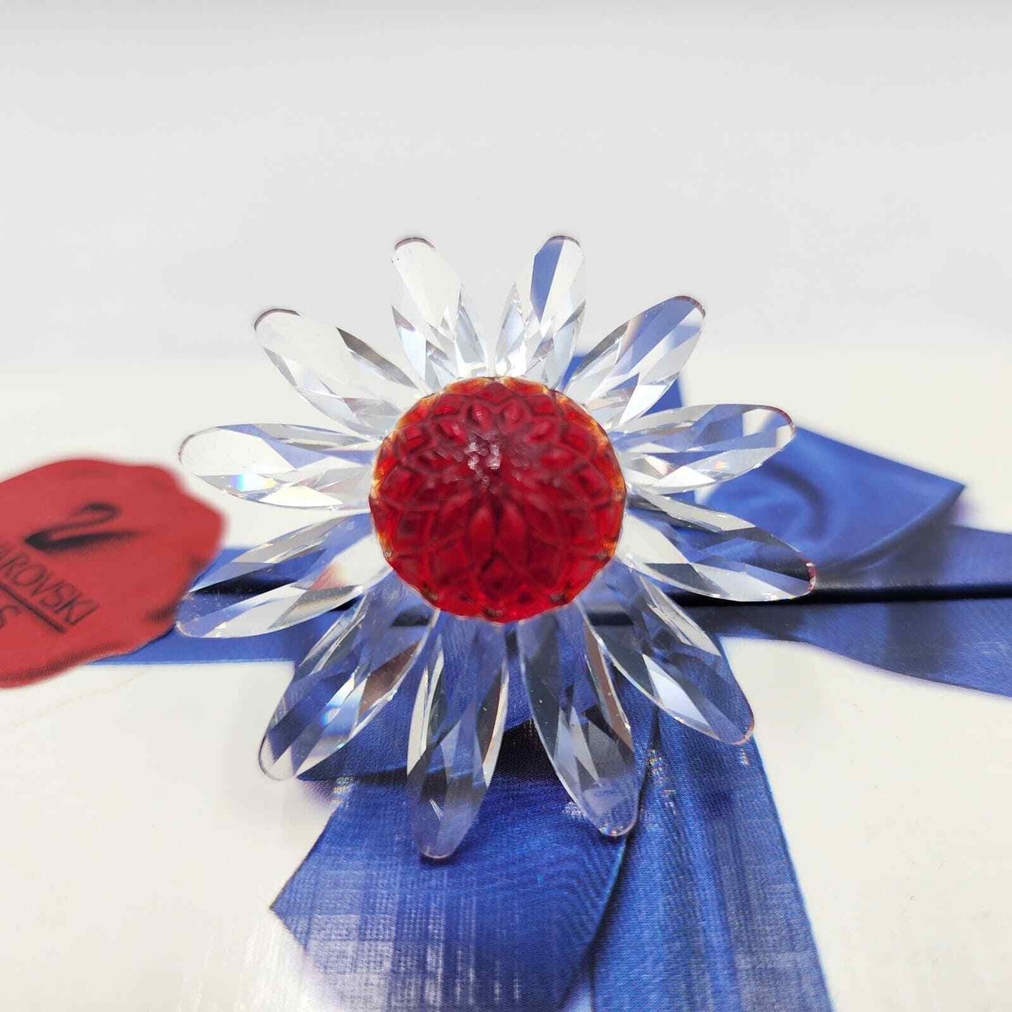 Swarovski Crystal Red Daisy Cake Topper - Vintage 2001