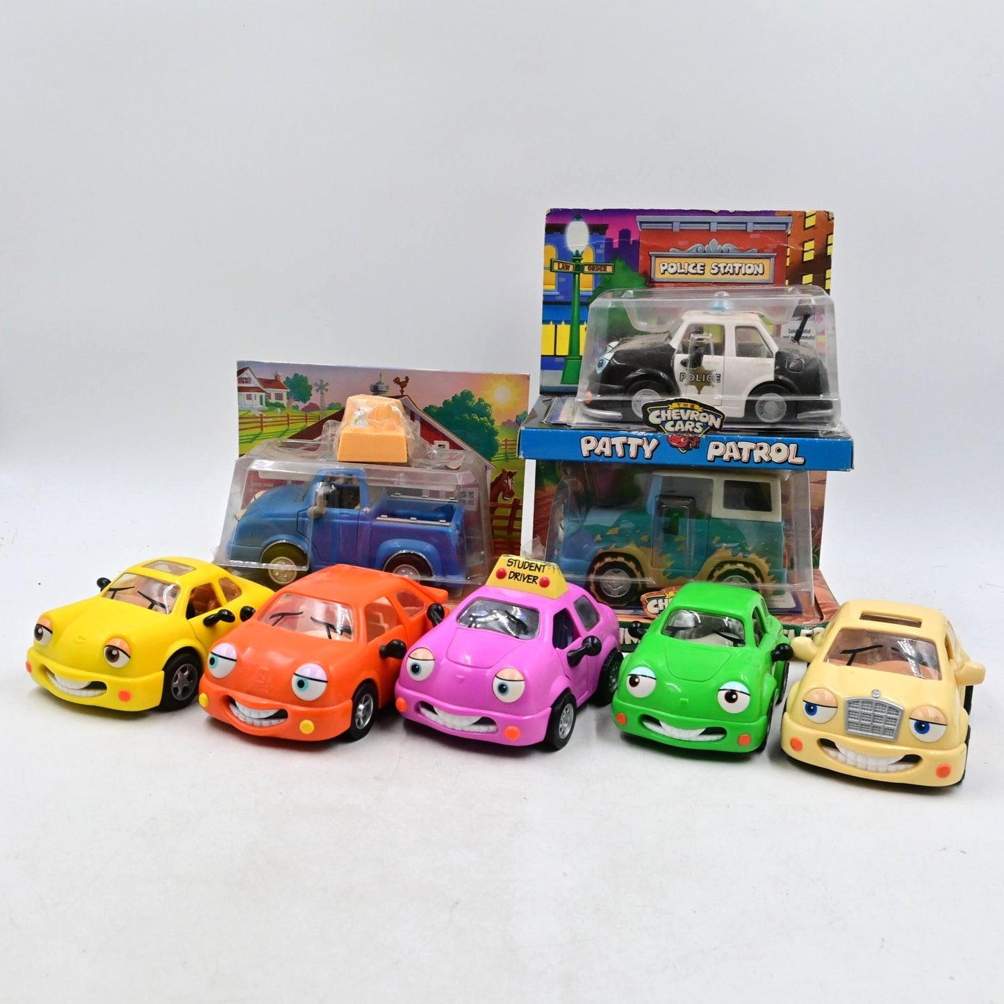 Chevron Cars Patty Patrol, Danni Driver, Holly Hatchback, Etc Bundle Of 8