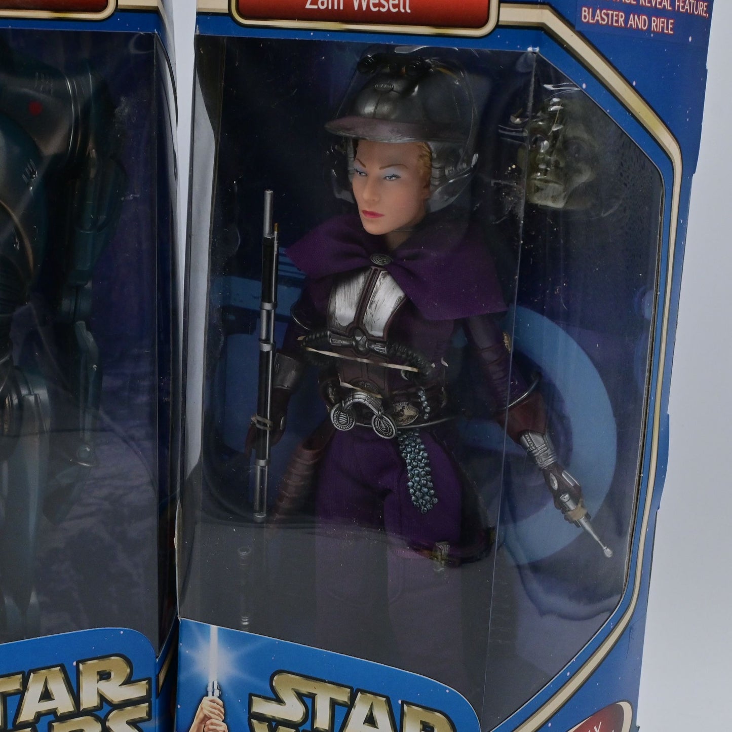 Star Wars Attack Of The Clones Super Battle Droid & Zam Wesell Action Figures
