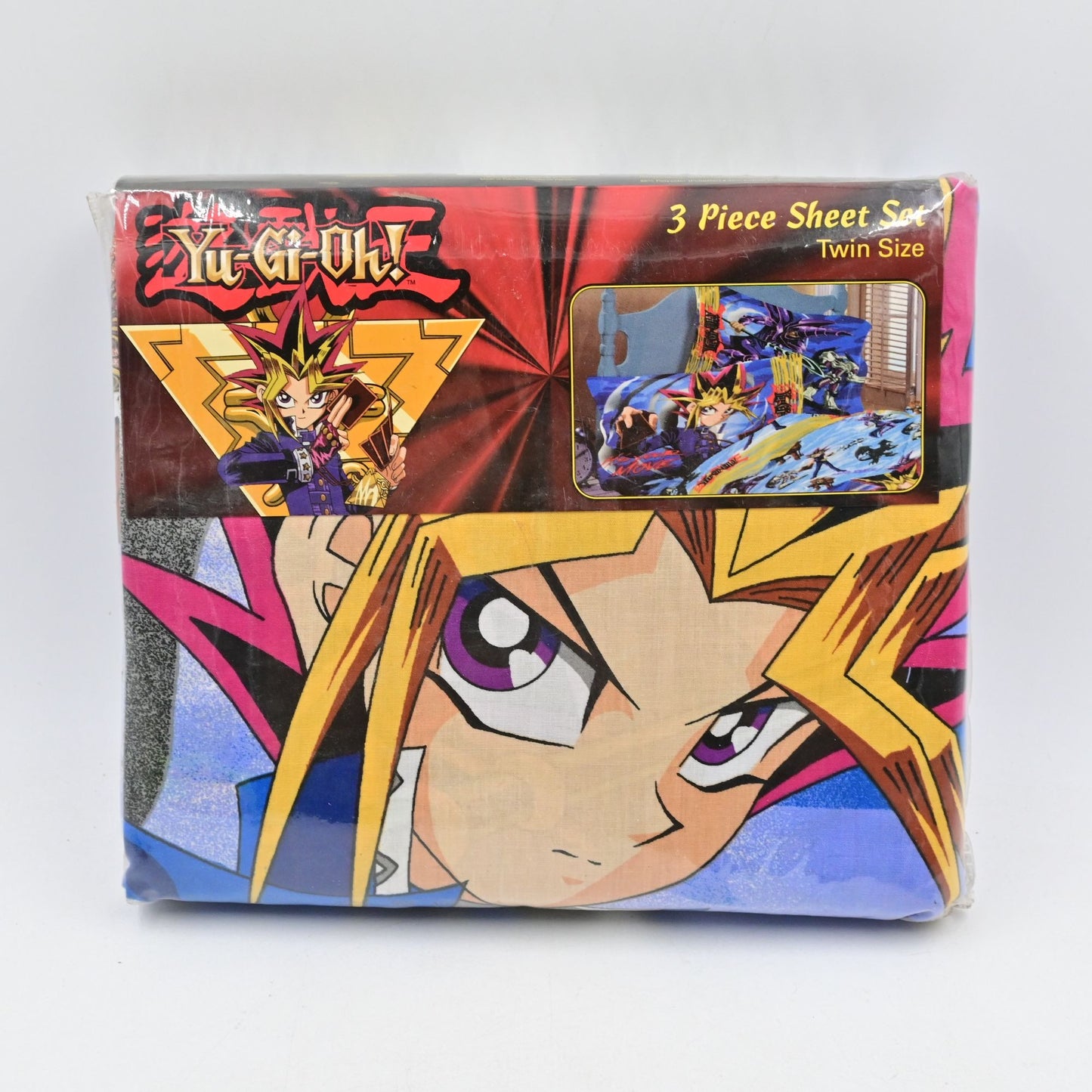 Yugioh Twin Size 3 Piece Sheet Set Vintage 1996 New Sealed