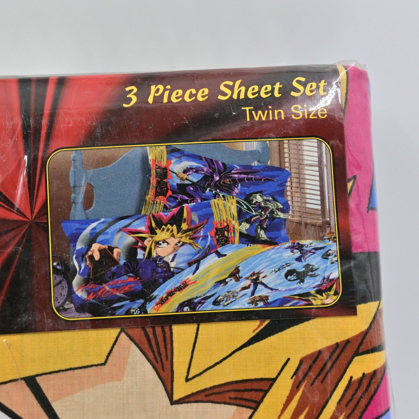 Yugioh Twin Size 3 Piece Sheet Set Vintage 1996 New Sealed