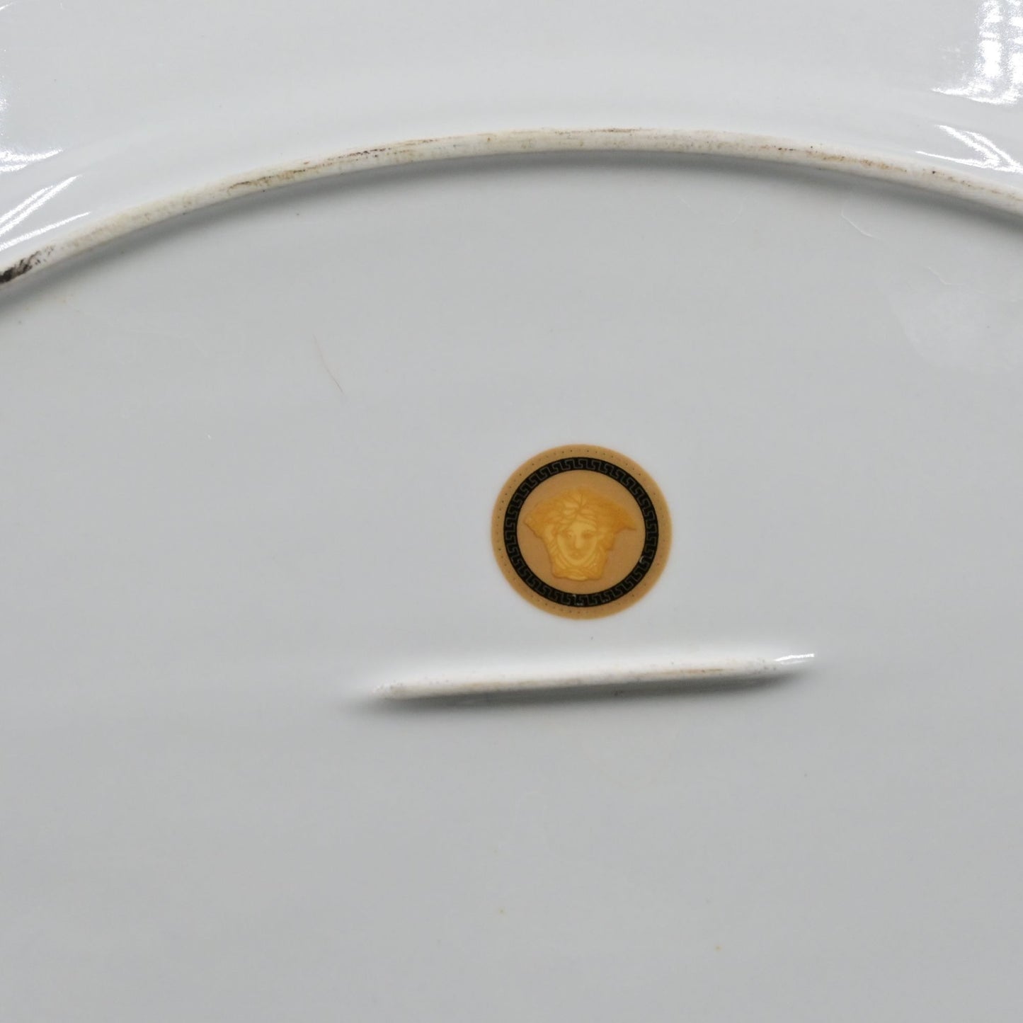 Medusa Head Gold And Black Serving Platter14"