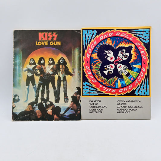 Kiss Love Gun & Rock And Roll Over Songbook Bundle Of 2