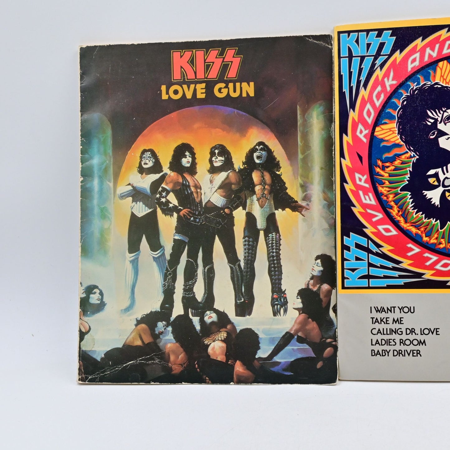Kiss Love Gun & Rock And Roll Over Songbook Bundle Of 2