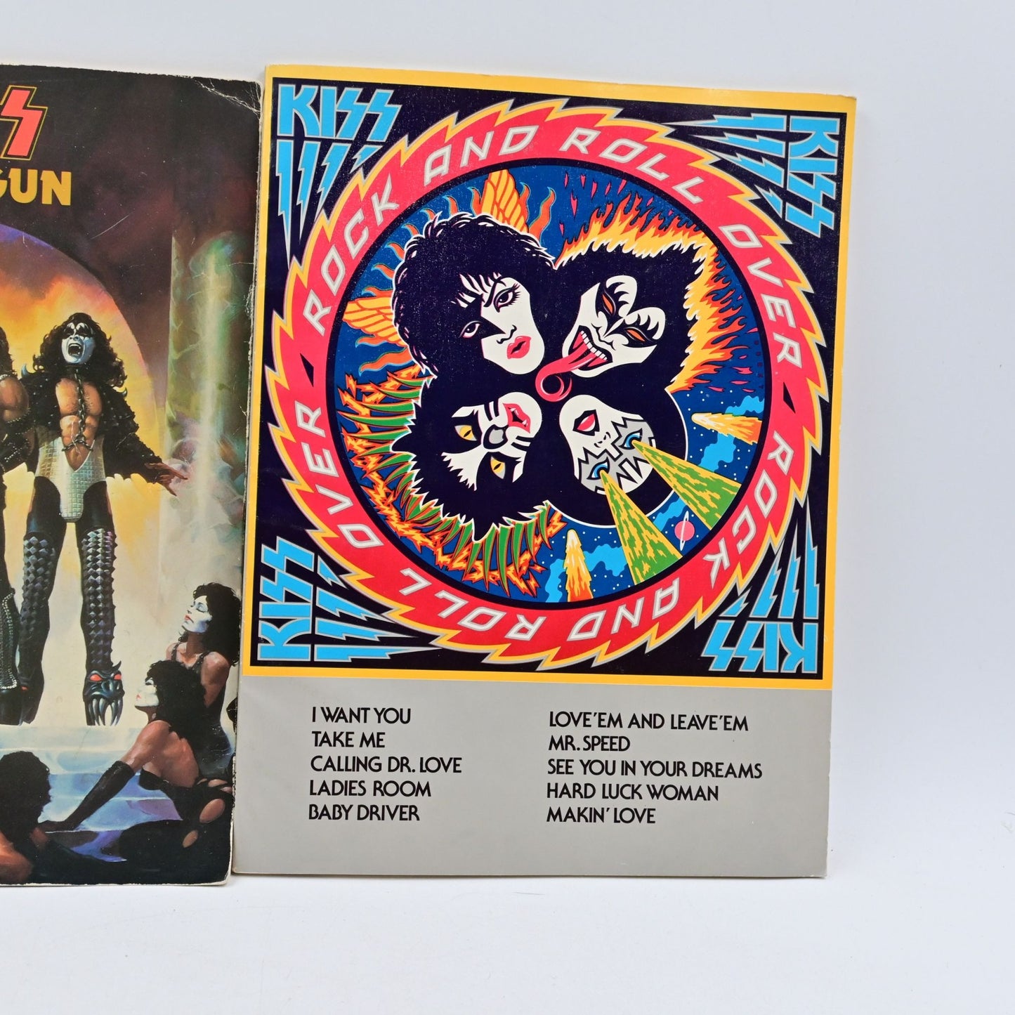 Kiss Love Gun & Rock And Roll Over Songbook Bundle Of 2
