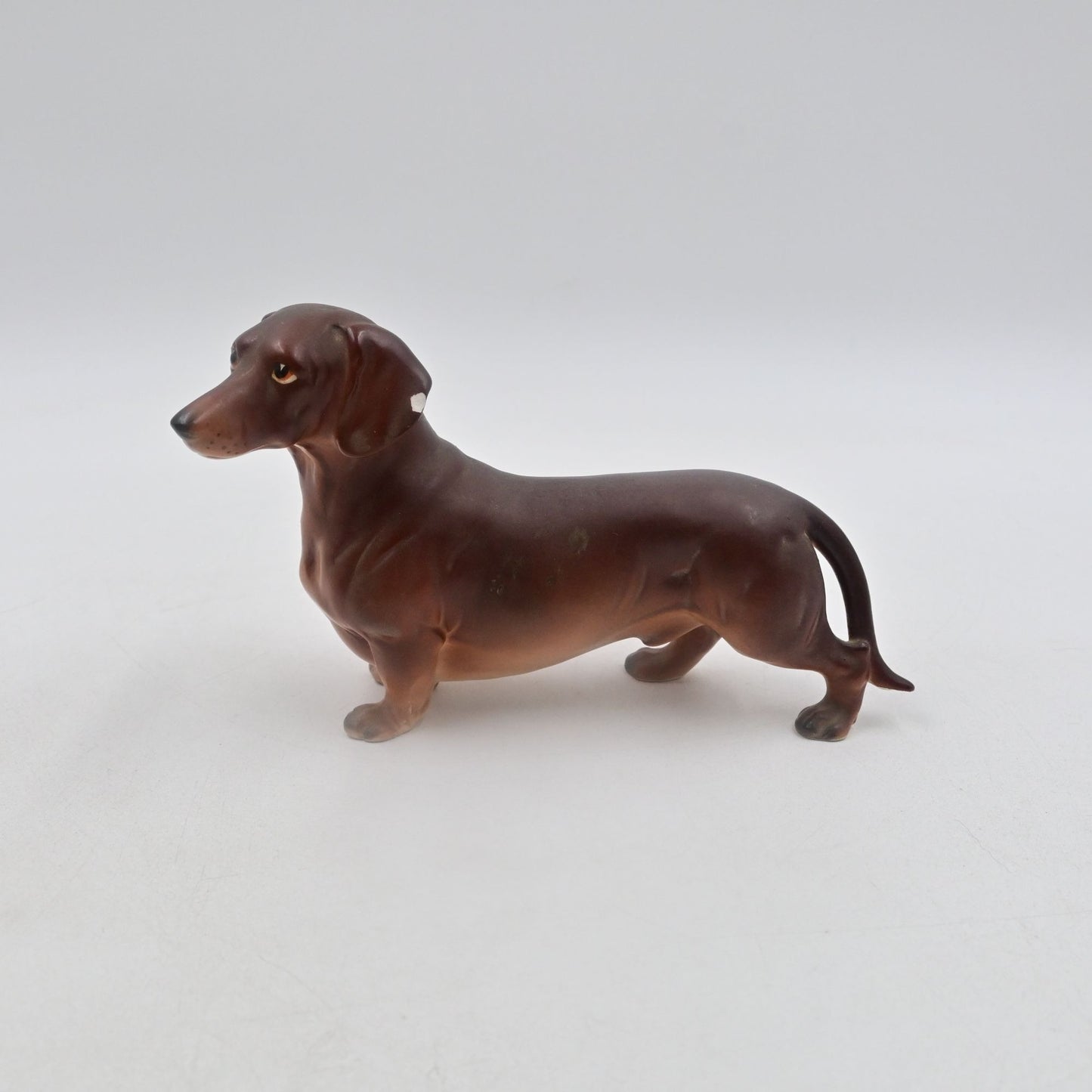 Dachshund Hot Dog Puppy Dog Ceramic Figure - Damaged