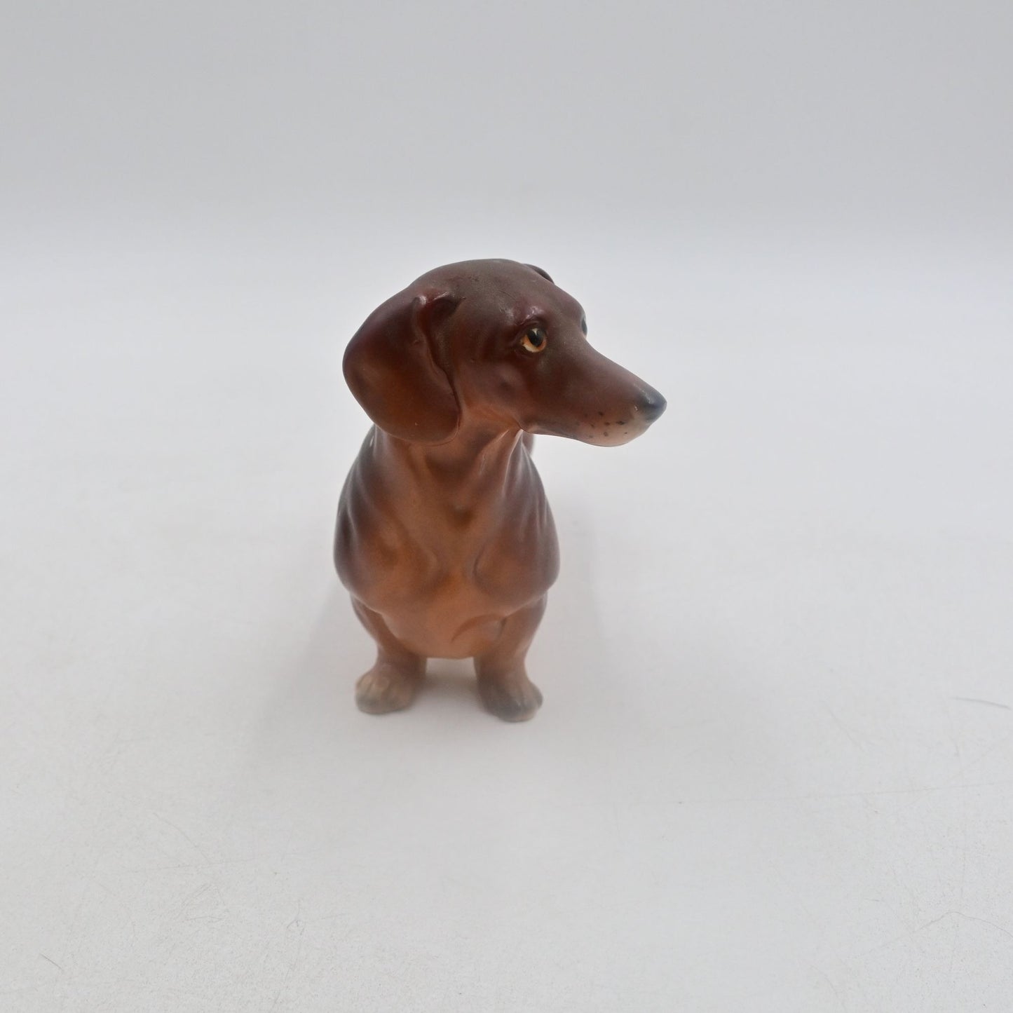 Dachshund Hot Dog Puppy Dog Ceramic Figure - Damaged