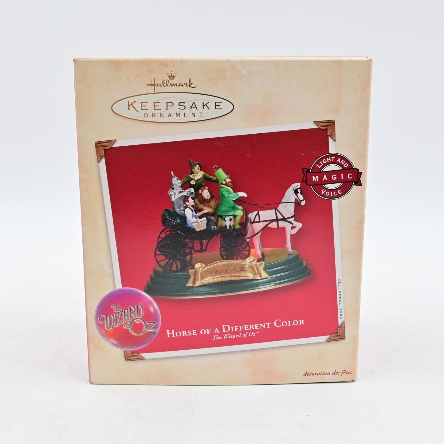 Hallmark Keepsake Wizard Of Oz Horse of a Different Color 2002 Light & Magic NIB