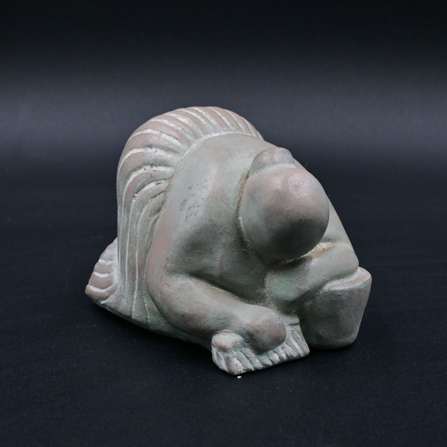 Isabel Bloom Scrub Woman Artist Signed Sculpture Retired Cleaning Lady Scrubbing
