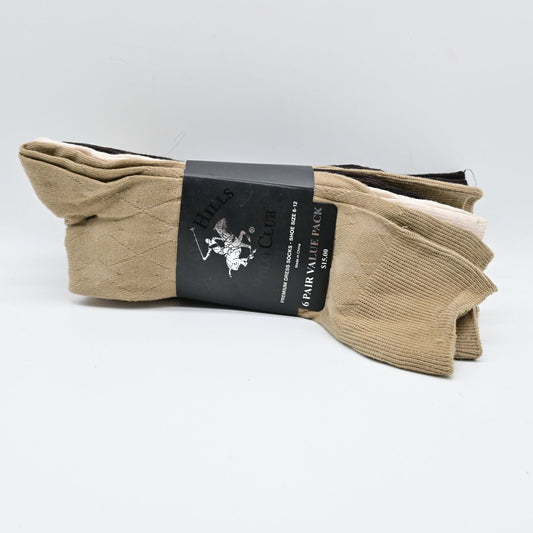 Beverly Hills Polo Club Premium Ribbed Dress Socks Mens Size 6-12
