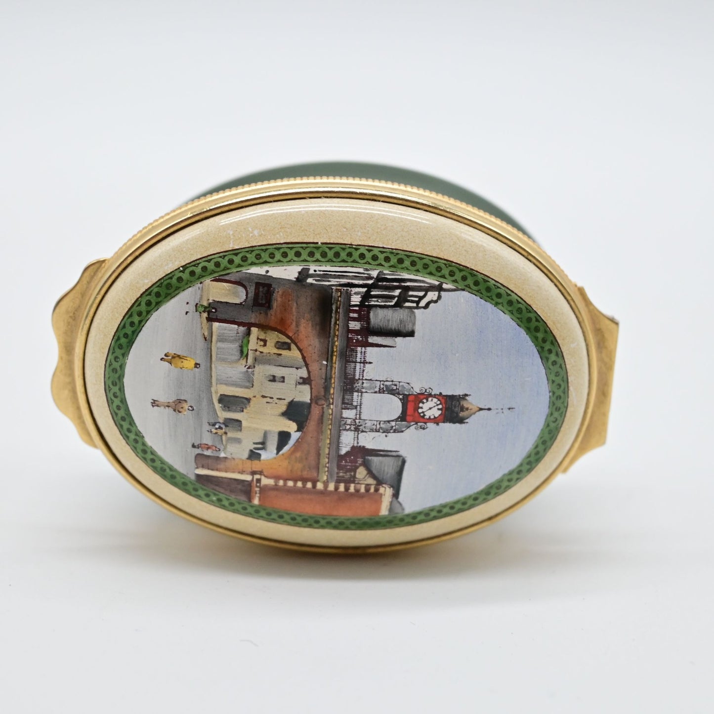 Halcyon Days The Clock Tower Miniature Trinket Box - Vintage