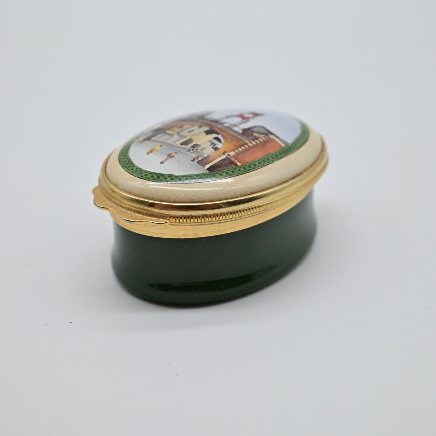 Halcyon Days The Clock Tower Miniature Trinket Box - Vintage