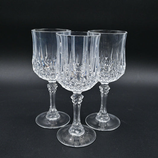 Cristal D'Arques Longchamp Crystal Wine Glasses Set Of 3