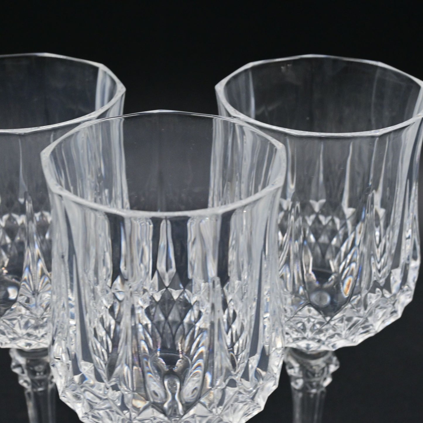 Cristal D'Arques Longchamp Crystal Wine Glasses Set Of 3