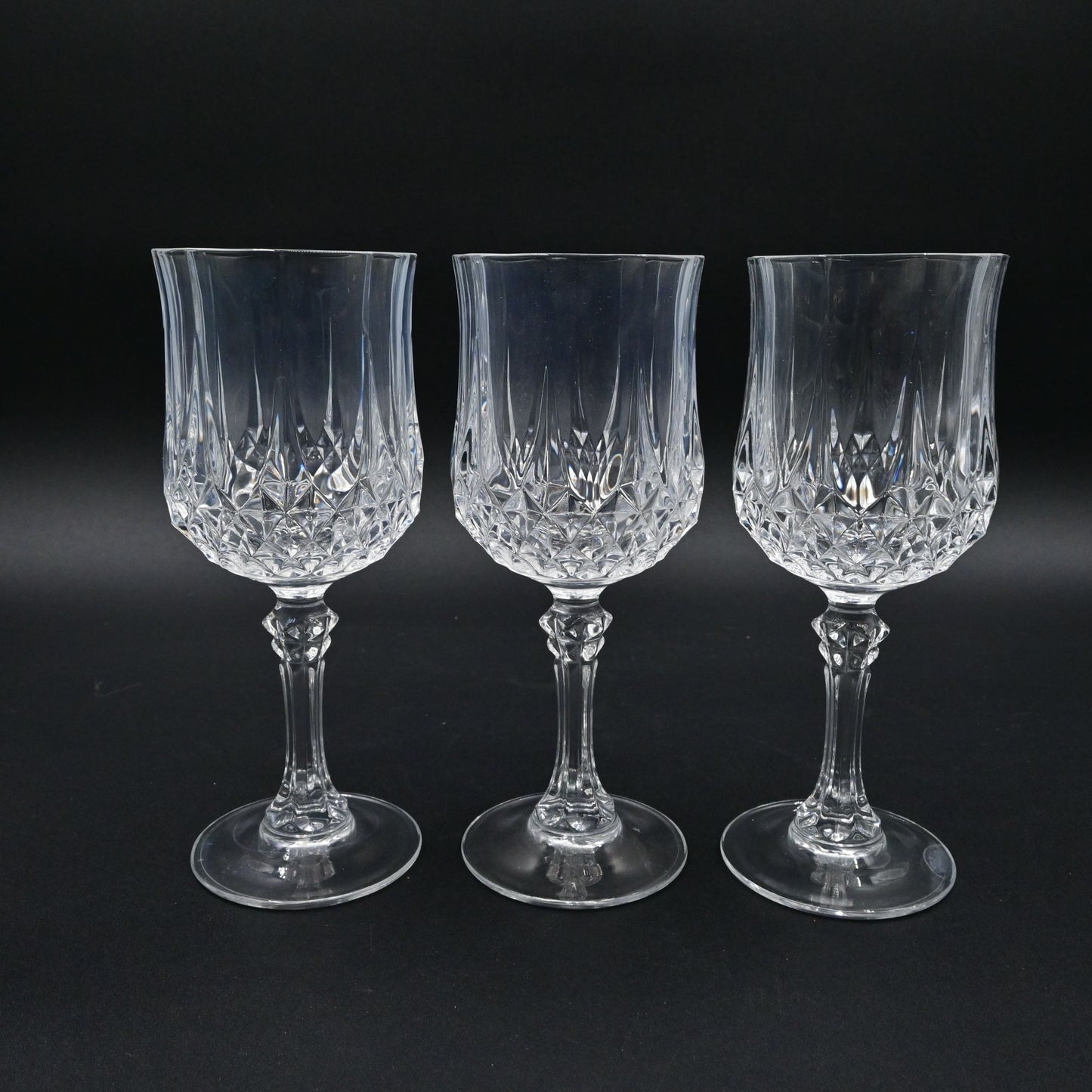 Cristal D'Arques Longchamp Crystal Wine Glasses Set Of 3