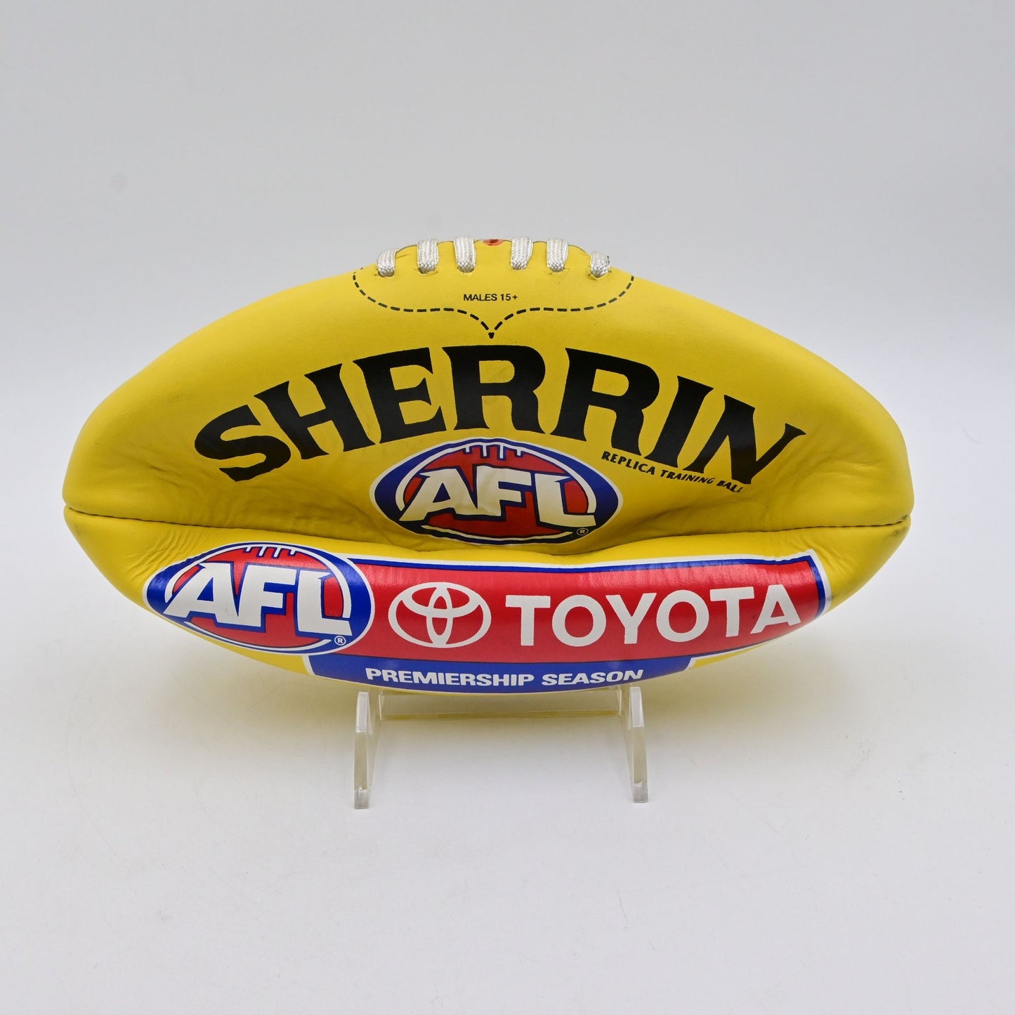 Sherrin AFL Kangaroo Toyota Branded Rugby Ball Deflated