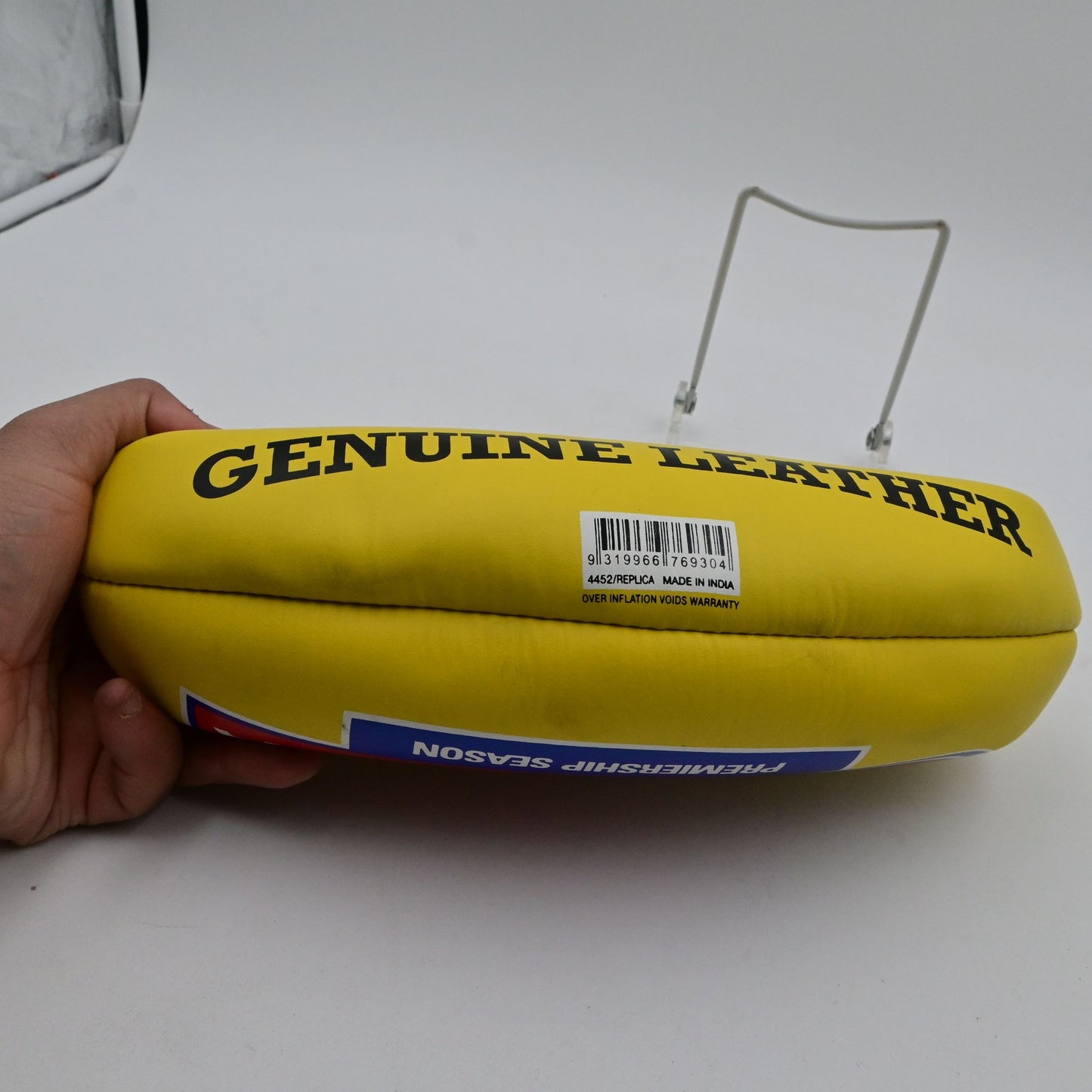Sherrin AFL Kangaroo Toyota Branded Rugby Ball Deflated