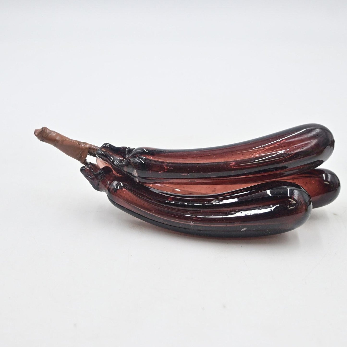 Mid Century Modern Blown Glass Fruit Bananas Bundle Of 3