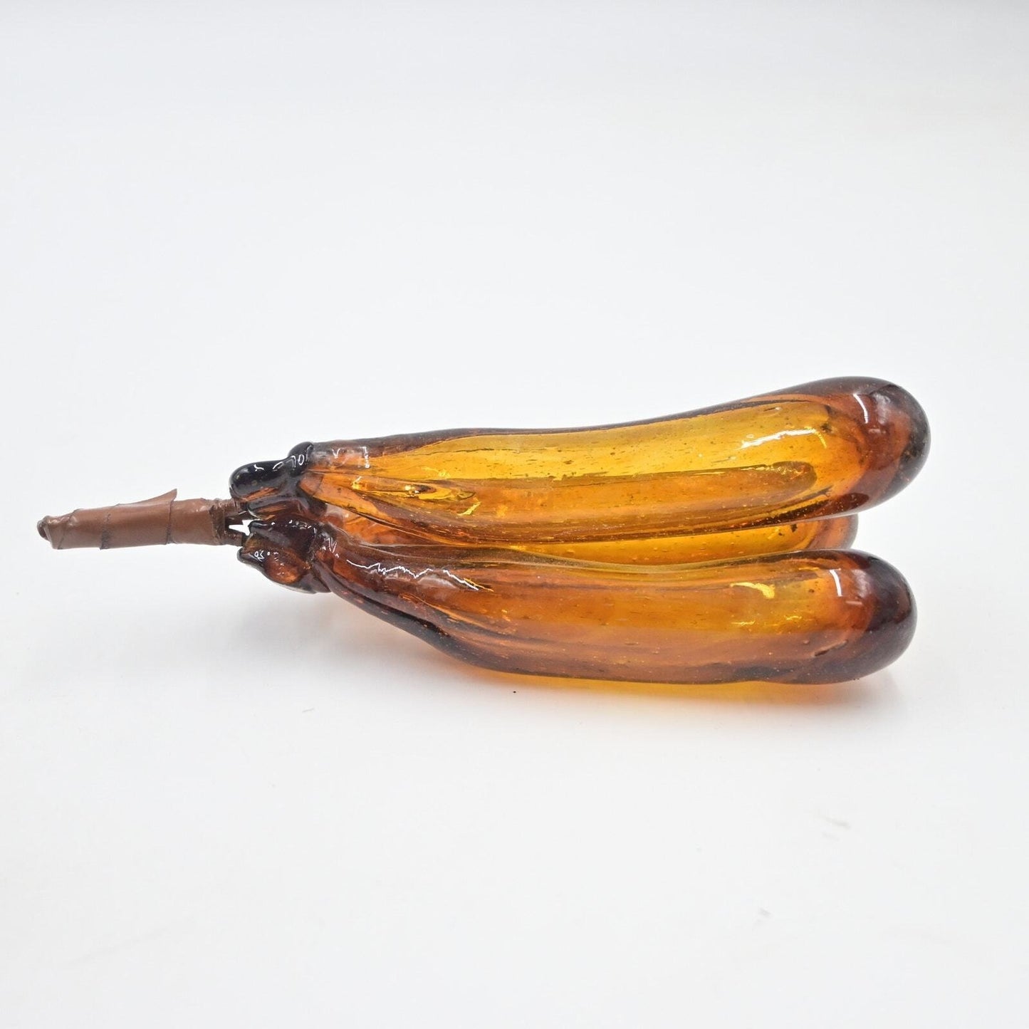 Mid Century Modern Blown Glass Fruit Bananas Bundle Of 3