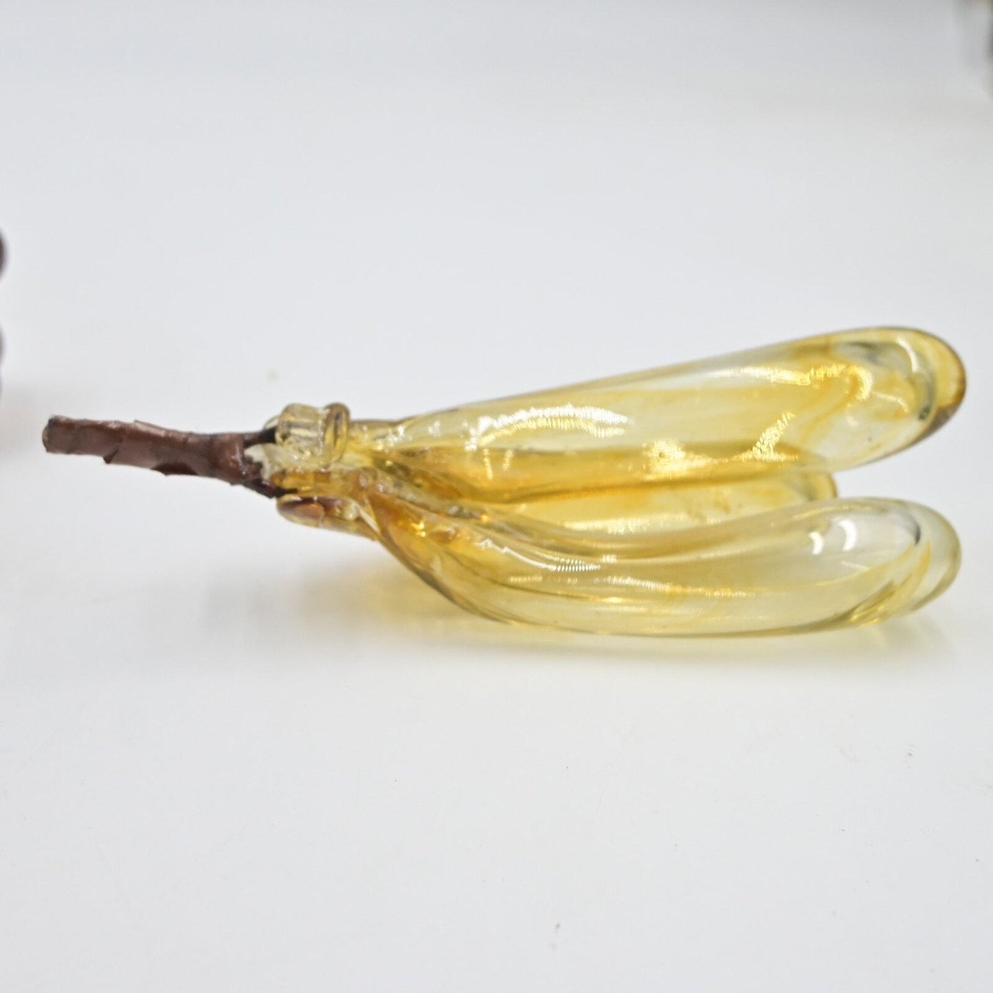 Mid Century Modern Blown Glass Fruit Bananas Bundle Of 3