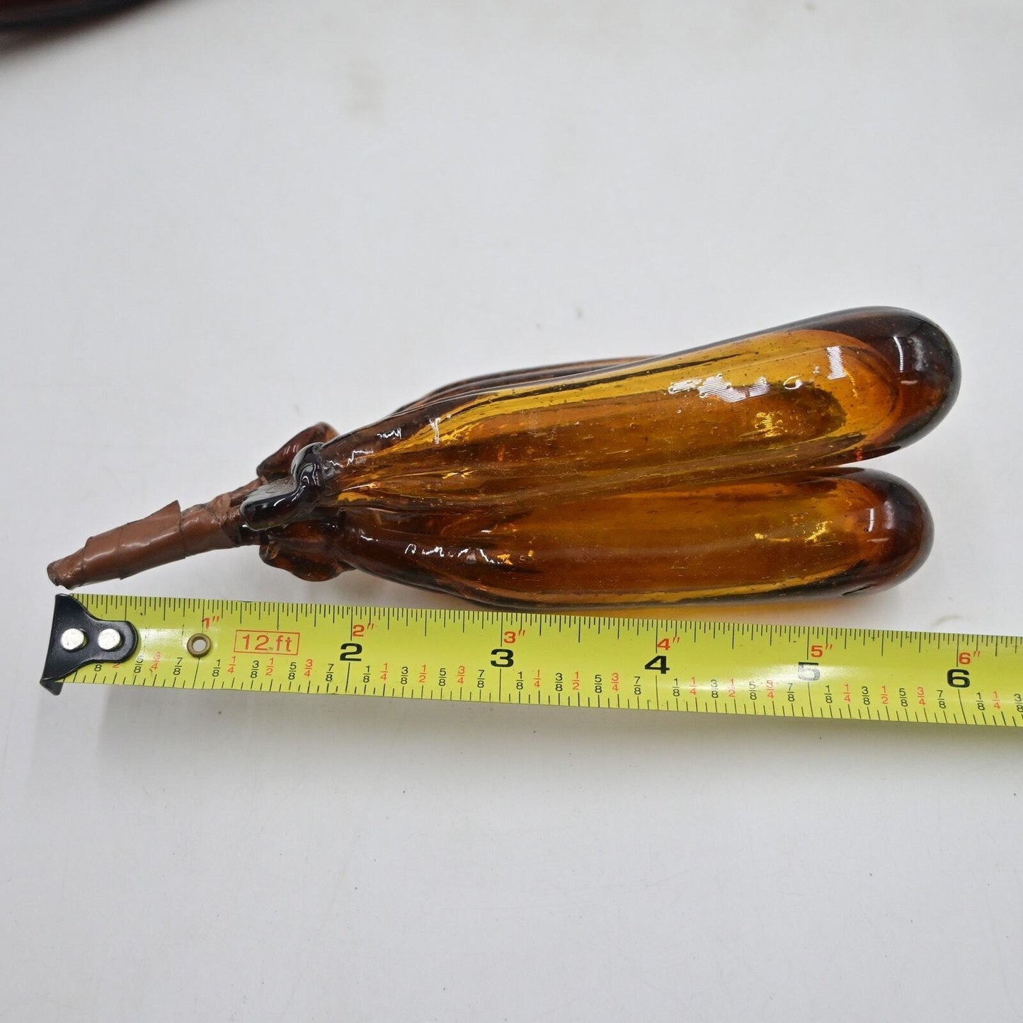 Mid Century Modern Blown Glass Fruit Bananas Bundle Of 3