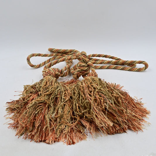 Decorative Tassel Drapery Tieback Braided Frill Tassel Vintage Set Of 2