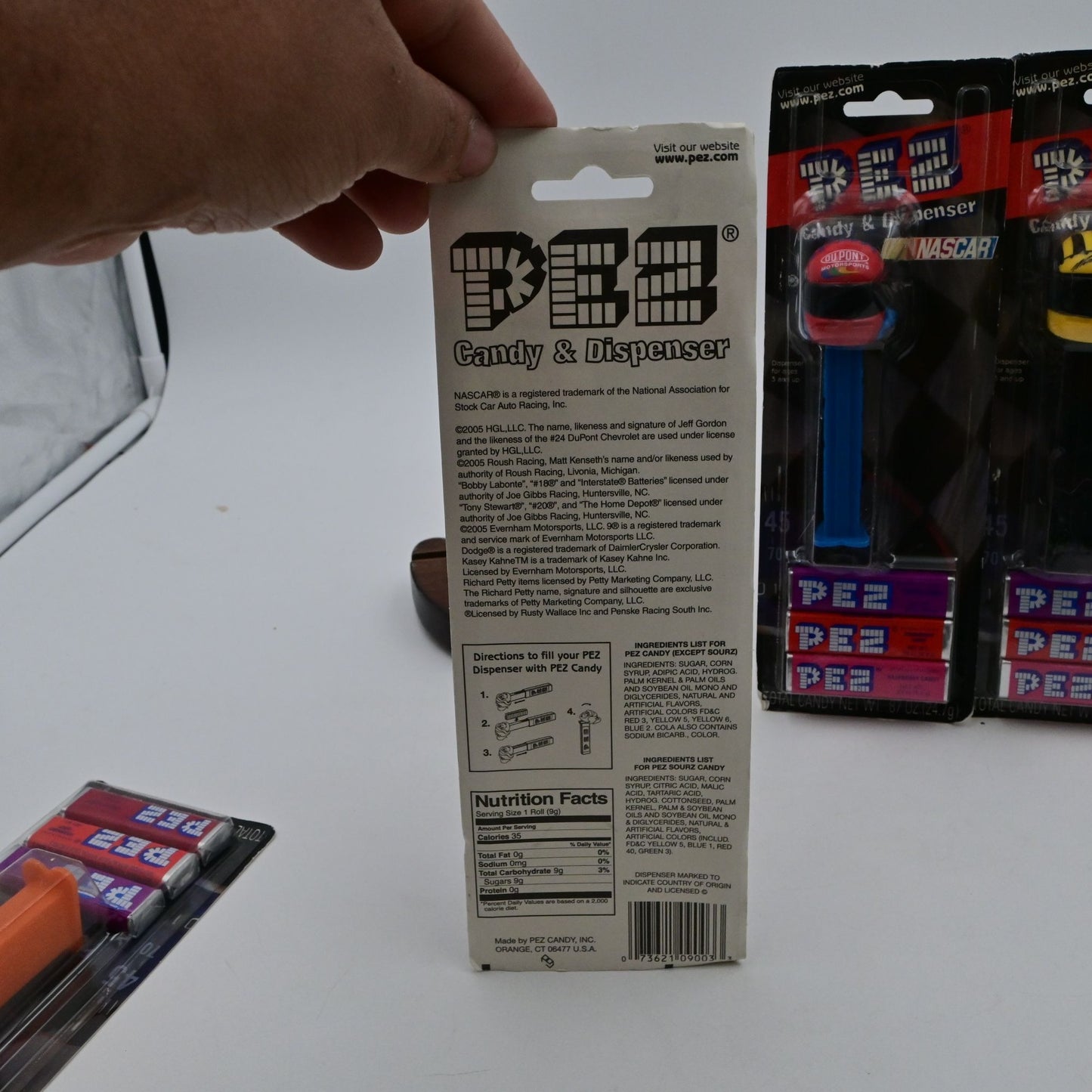 Nascar Collectible PEZ Candy Dispensers Set Of 4