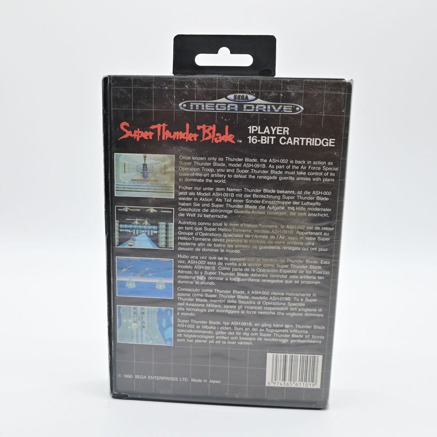 Sega Mega Drive Super Thunder Blade Game 16-Bit Cartridge