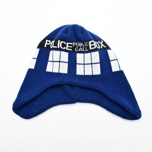 Doctor Who Call Box Knit Cap Beanie