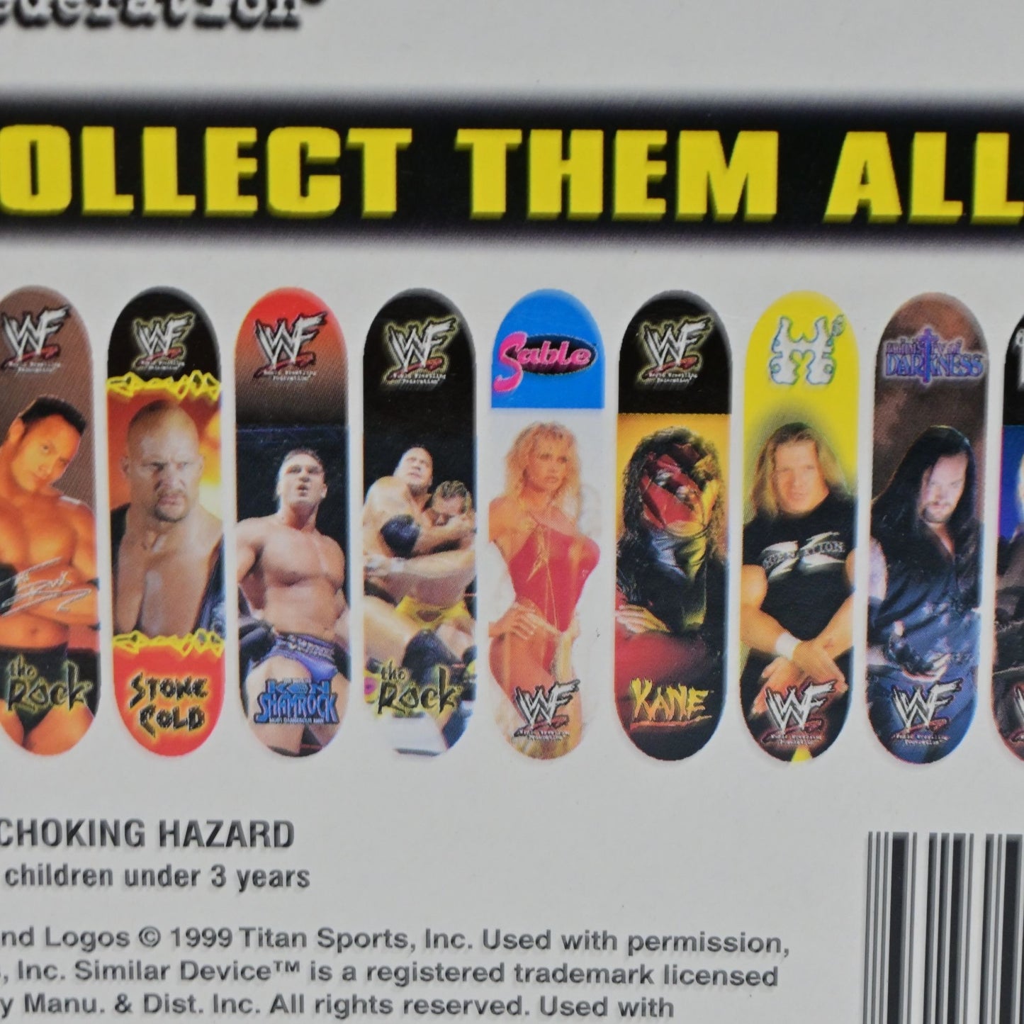 WWF Collector Series Mini Skateboards Fast Action Complete Set Of 12
