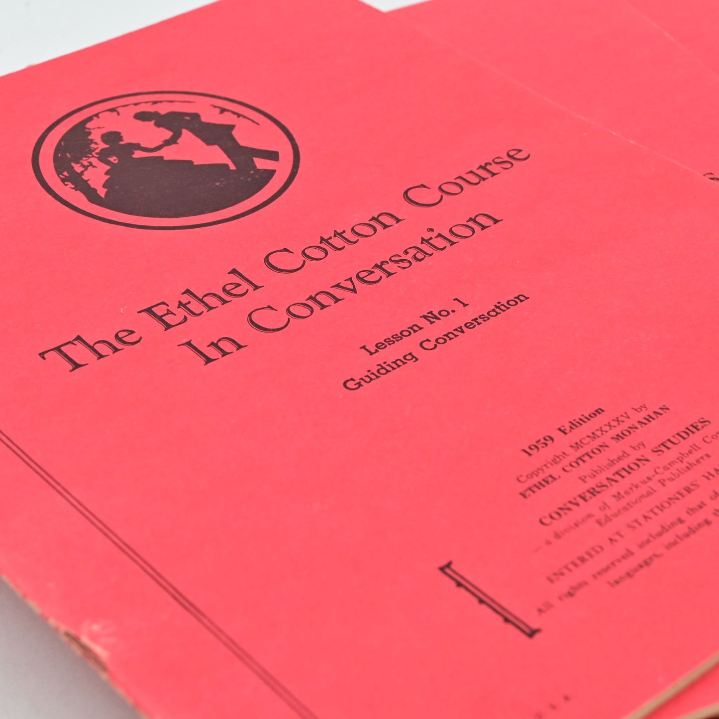 The Ethel Cotton Course in Conversation Set Of 12 Booklets - Vintage 1959