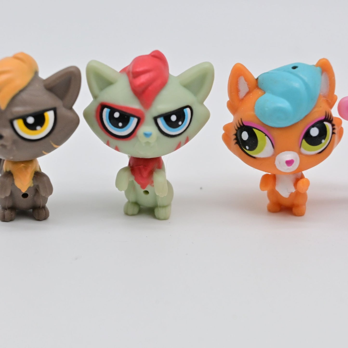 Littlest Pet Shop Mini Figure Lot Of 4 Collectibles Cat & Lamb Toy Figures