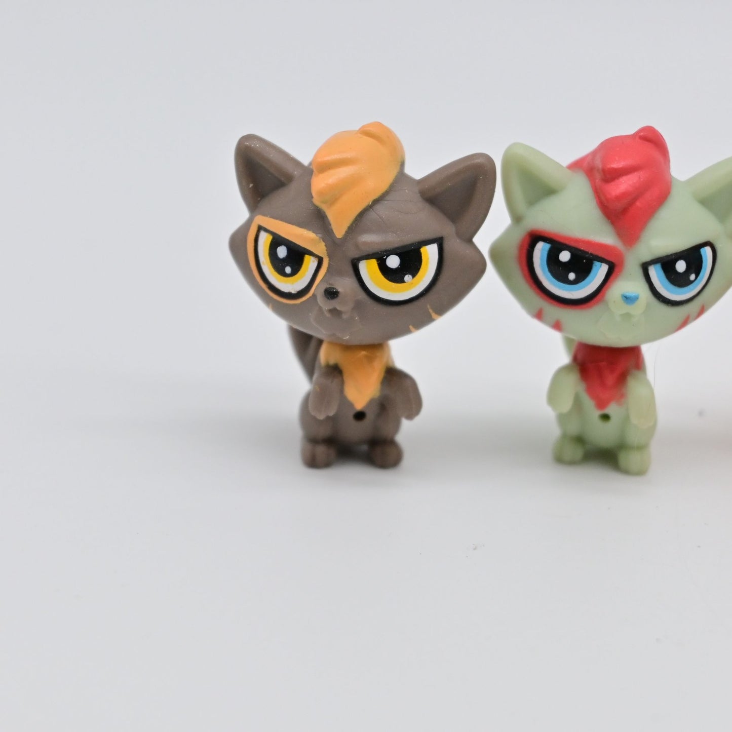 Littlest Pet Shop Mini Figure Lot Of 4 Collectibles Cat & Lamb Toy Figures