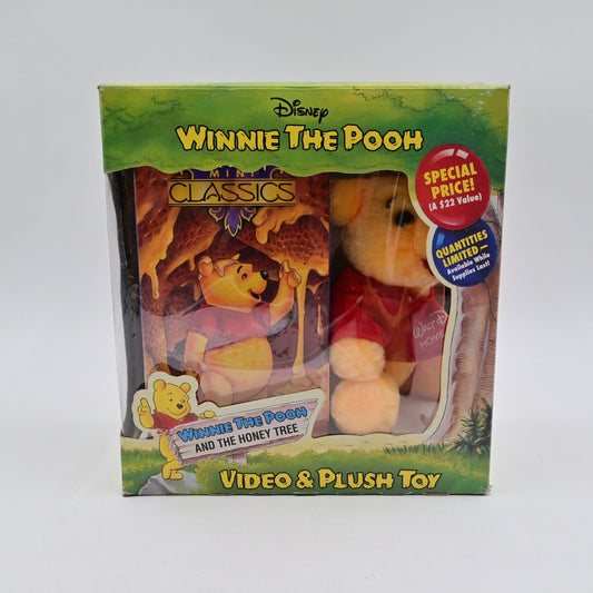 Disney Winnie The Pooh Video & Plush Toy Set With The Honey Tree Limited Edition Box