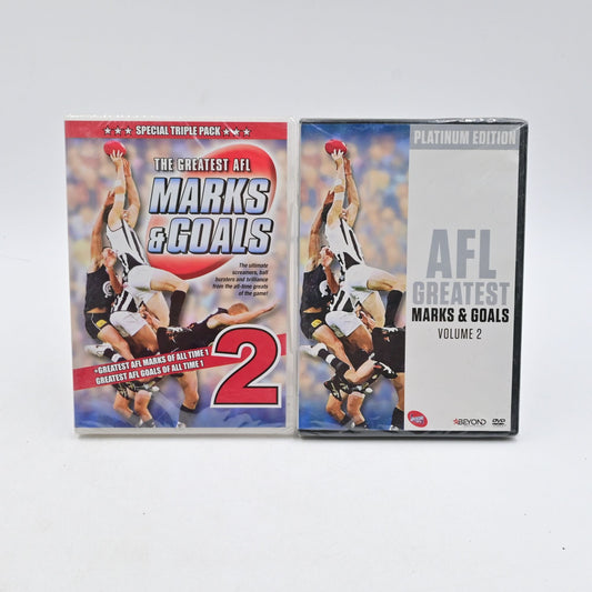 The Greatest AFL Marks & Goals Volumes 1 & 2 DVD Bundle Region 0